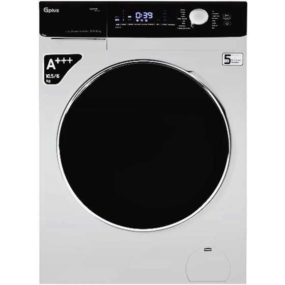 ماشین لباسشویی 10.5 کیلویی جی پلاس GWM-P105 رنگ سفید