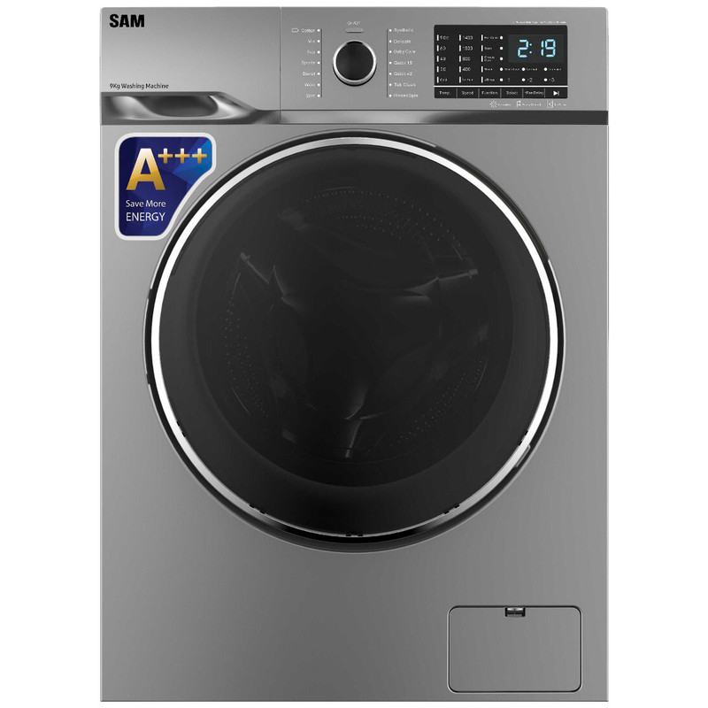 ماشین لباسشویی 9 کیلویی سام مدل BL-P1475 رنگ سیلور