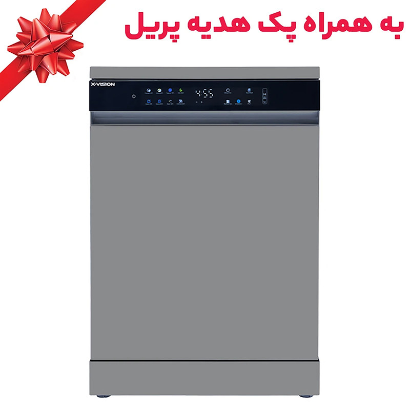 ماشین ظرفشویی ایکس ویژن S151 رنگ سیلور