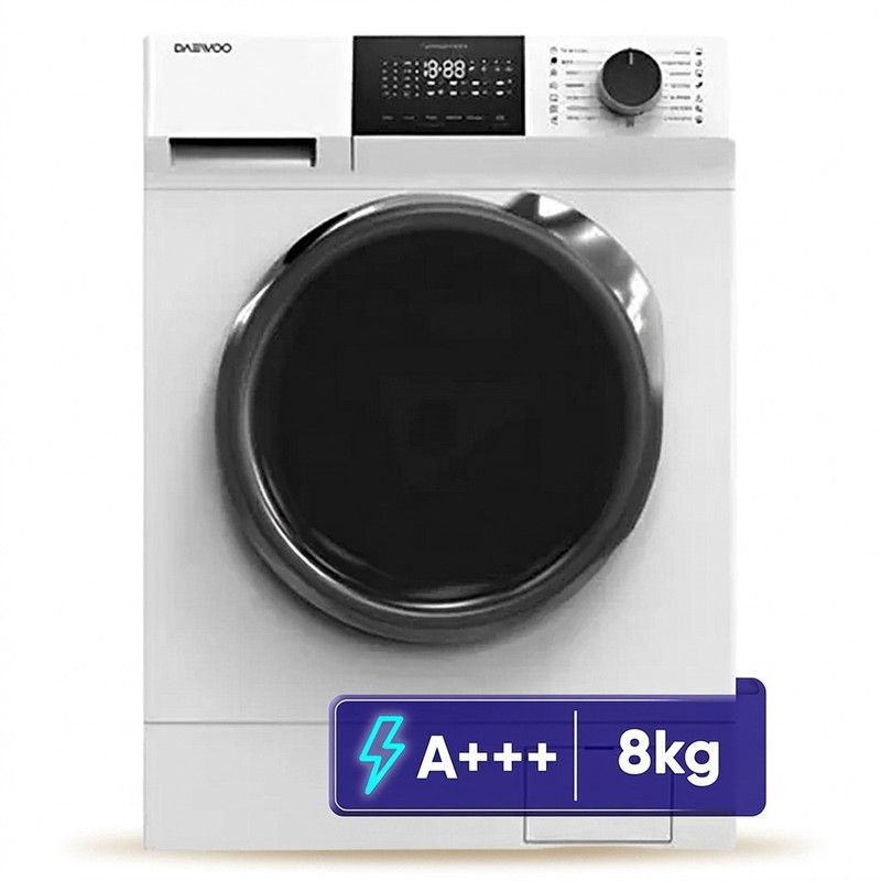 ماشین لباسشویی 8 کیلویی دوو LM811 رنگ سفید