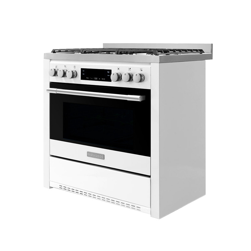 اجاق گاز 5 شعله دوو DGC5-2112n رنگ سفید با رویه استیل
