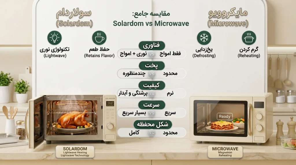تفاوت سولاردام و مایکروویو