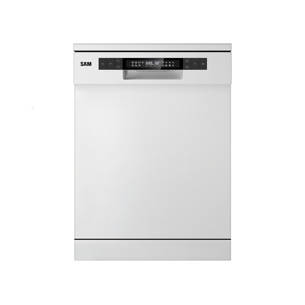 ماشین ظرفشویی سام مدل DW-186 رنگ سفید