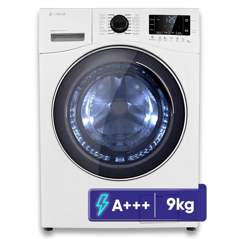 ماشین لباسشویی 9 کیلویی اسنوا SWM-E92 رنگ سفید