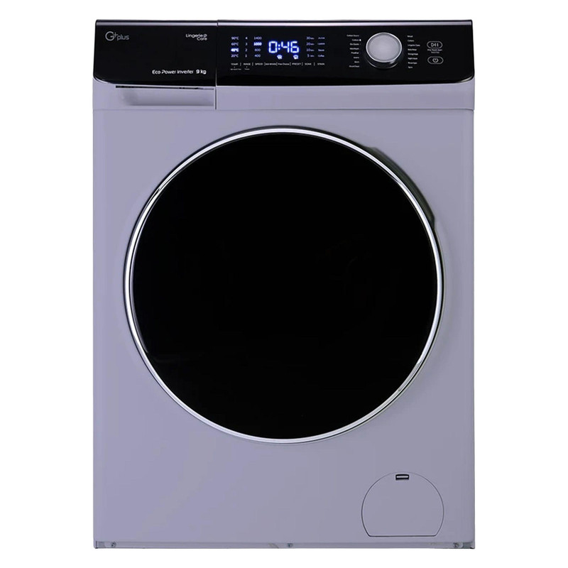 ماشین لباسشویی 9 کیلویی جی پلاس GWM-P954 رنگ سیلور