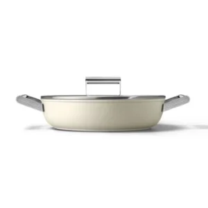 ماهیتابه اسمگ رنگ کرم مدل CKFD2811 سایز 28 سانتی متر