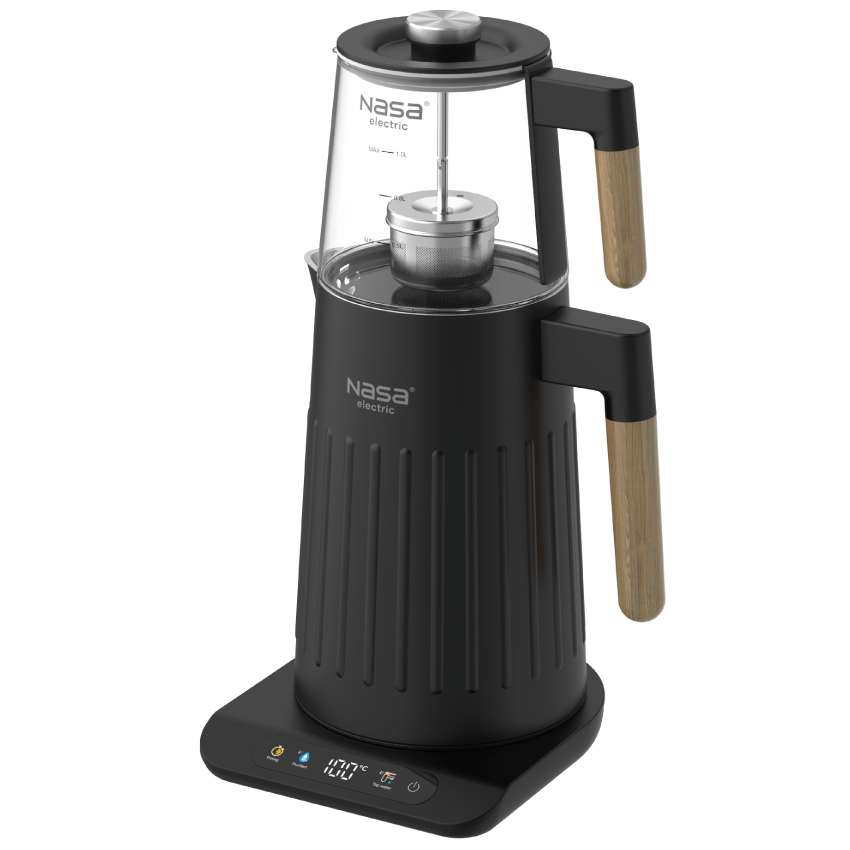 چای ساز ناسا الکتریک مدل NS-519 رنگ مشکی و استیل