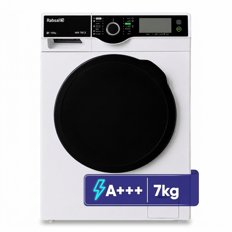 ماشین لباسشویی آبسال 7 کیلوگرم اتوماتیک مدل WBI7612-W