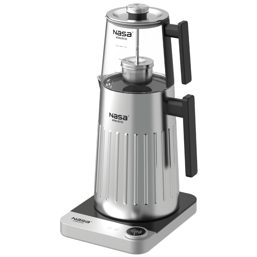 چای ساز ناسا الکتریک مدل NS-511 رنگ مشکی و استیل