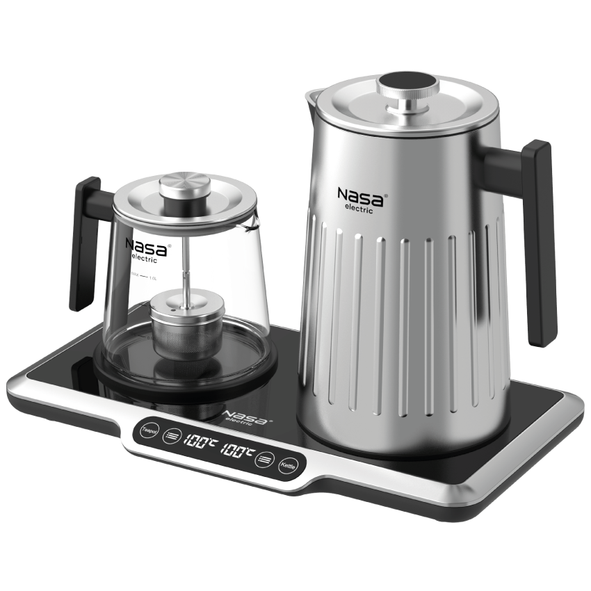 چای ساز ناسا الکتریک مدل NS-520 رنگ مشکی و استیل