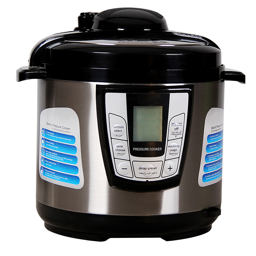 زودپز ناسا الکتریک مدل NS-3071 رنگ نقره ای و مشکی
