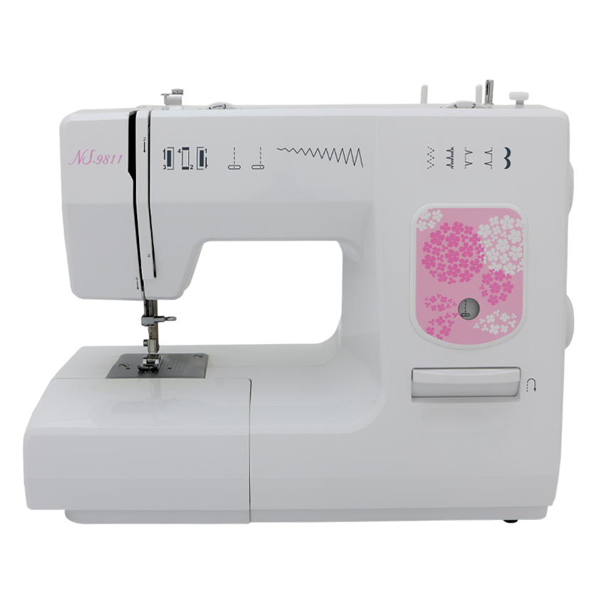 چرخ خیاطی ناسا الکتریک مدل NS-9811 رنگ سفید طرح دار